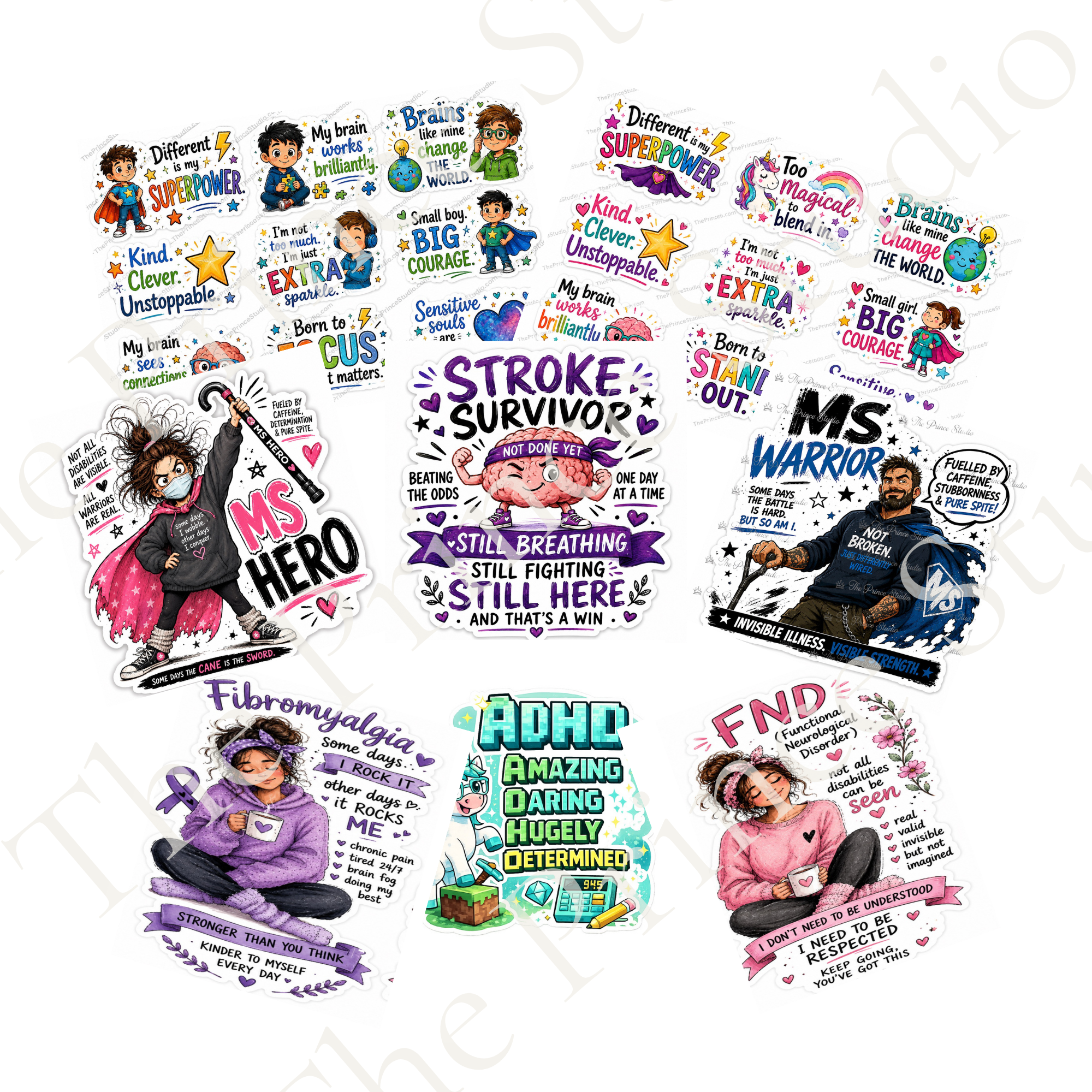 Awareness and Support Stickers