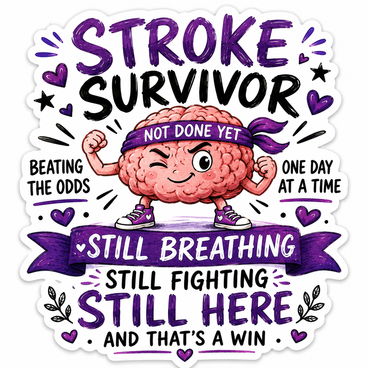 Stroke Survivor - Still Fighting Sticker