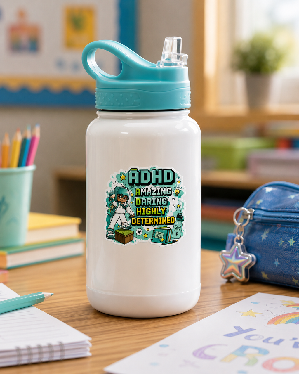 ADHD Positive Affirmation Sticker for Children