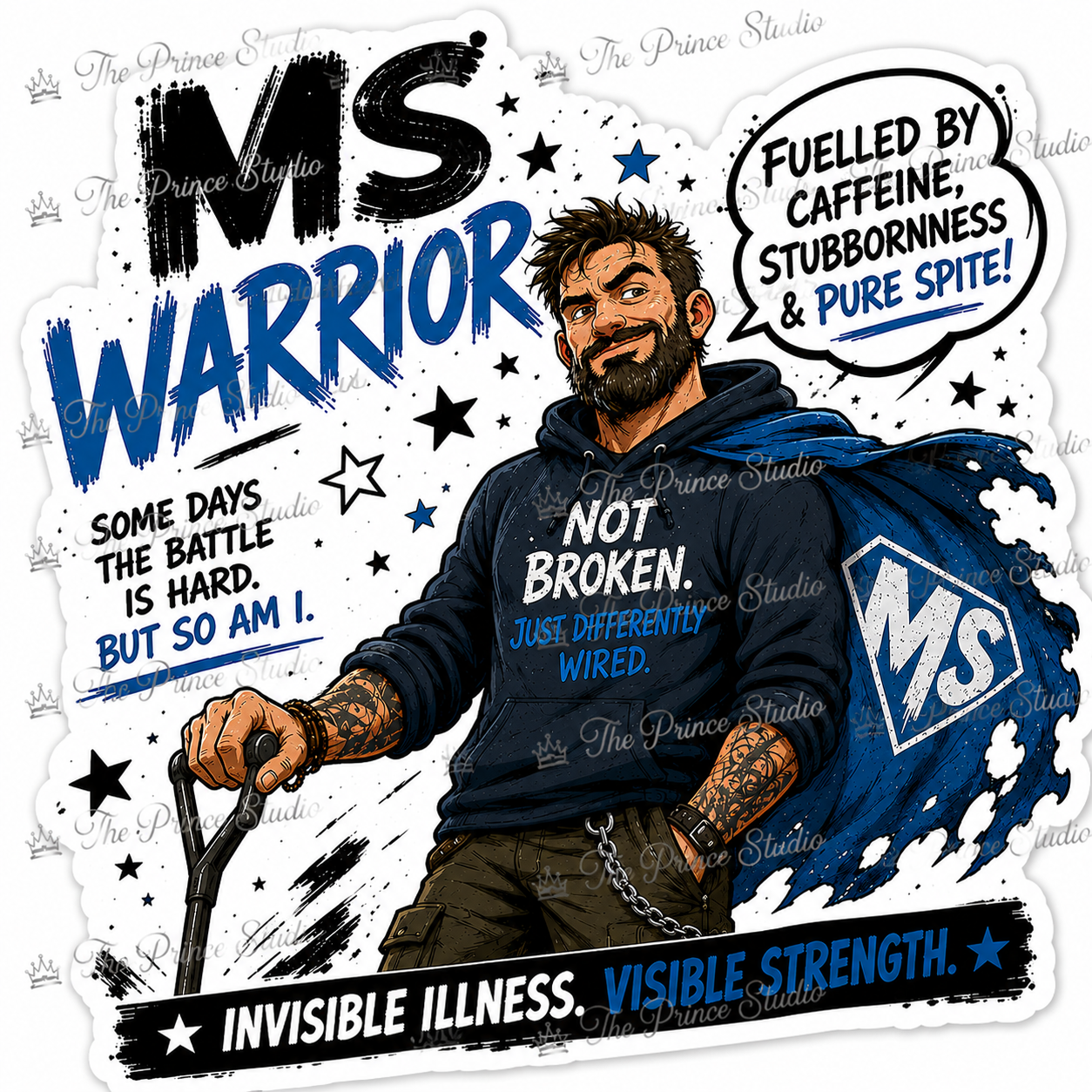 MS Warrior Sticker - Male Edition