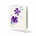 Hand-painted Purple Floral