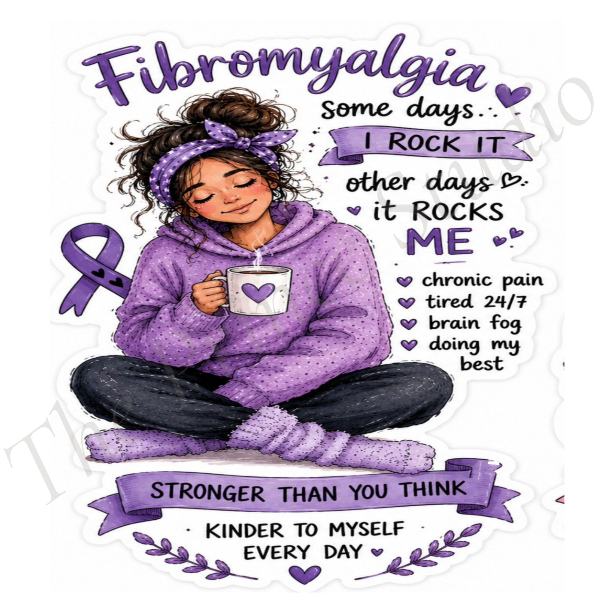 Fibromyalgia Awareness Sticker