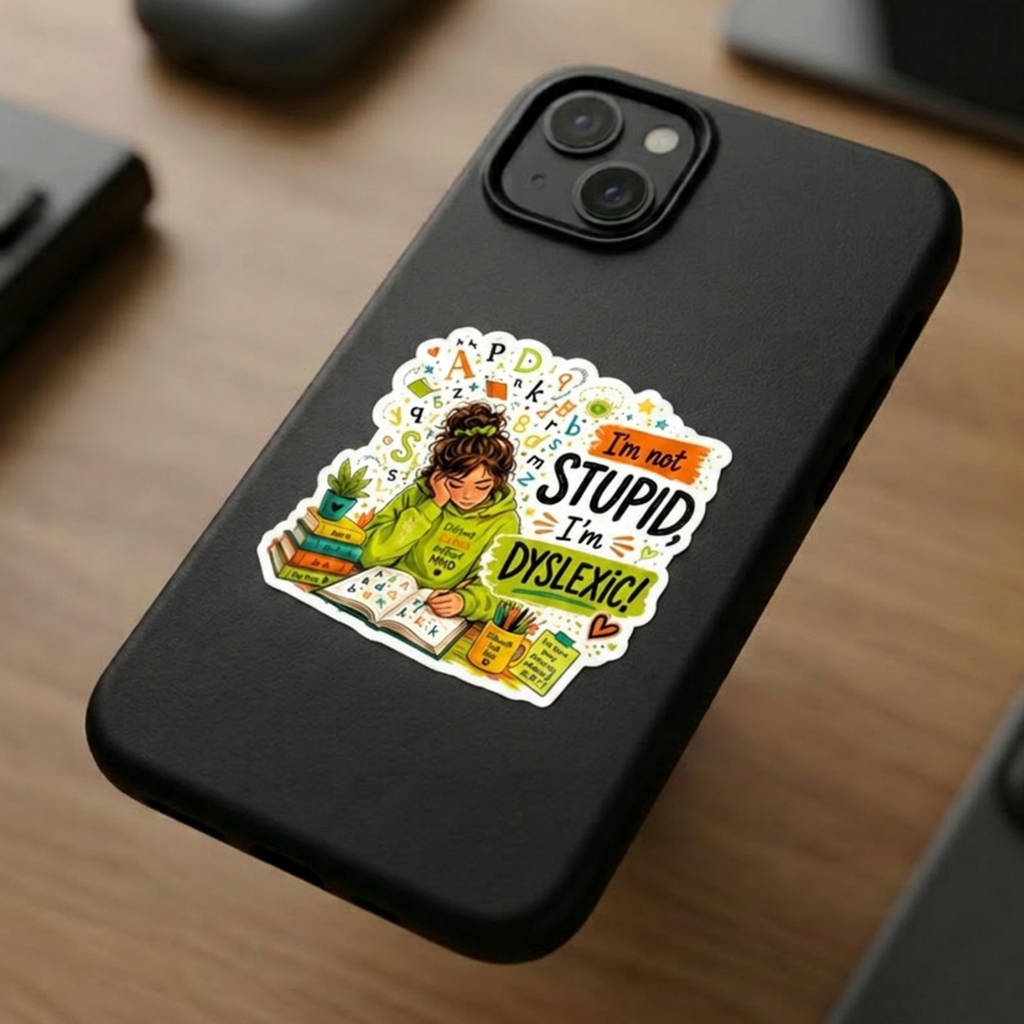 "I'm Not Stupid, I'm Dyslexic" Sticker