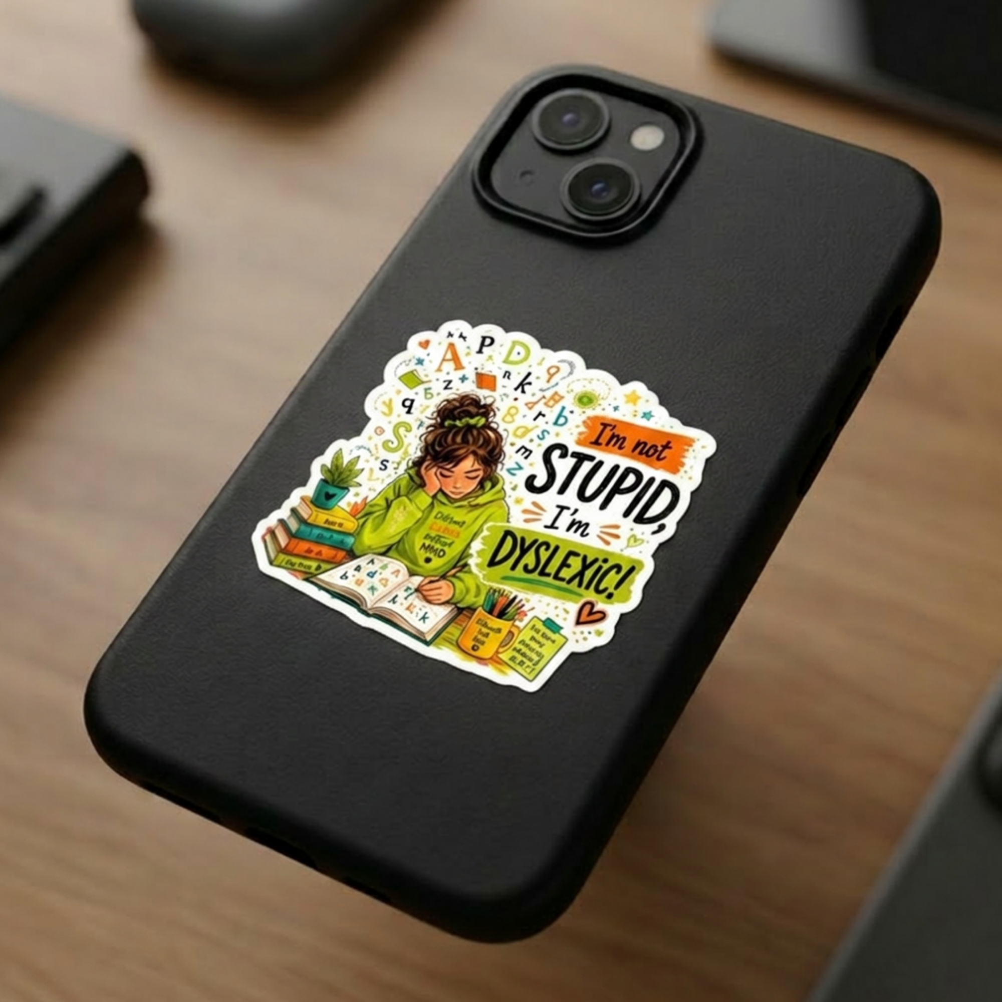 "I'm Not Stupid, I'm Dyslexic" Sticker