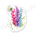 Lupin & Butterfly sticker