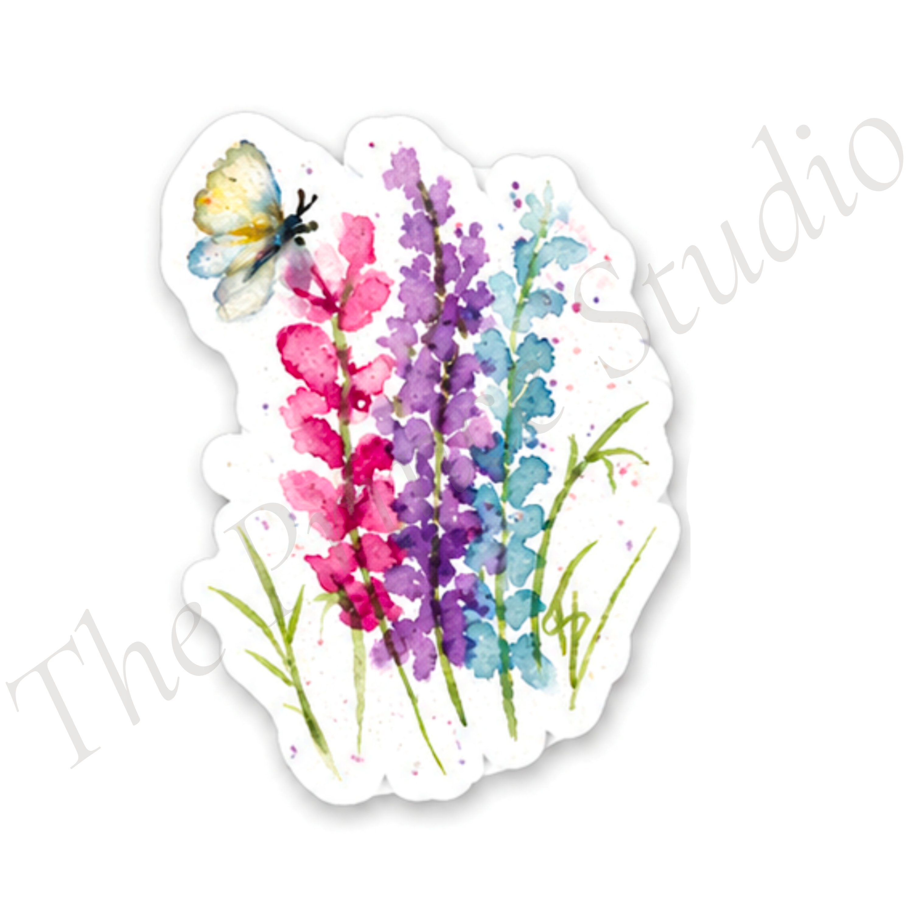 Lupin & Butterfly sticker