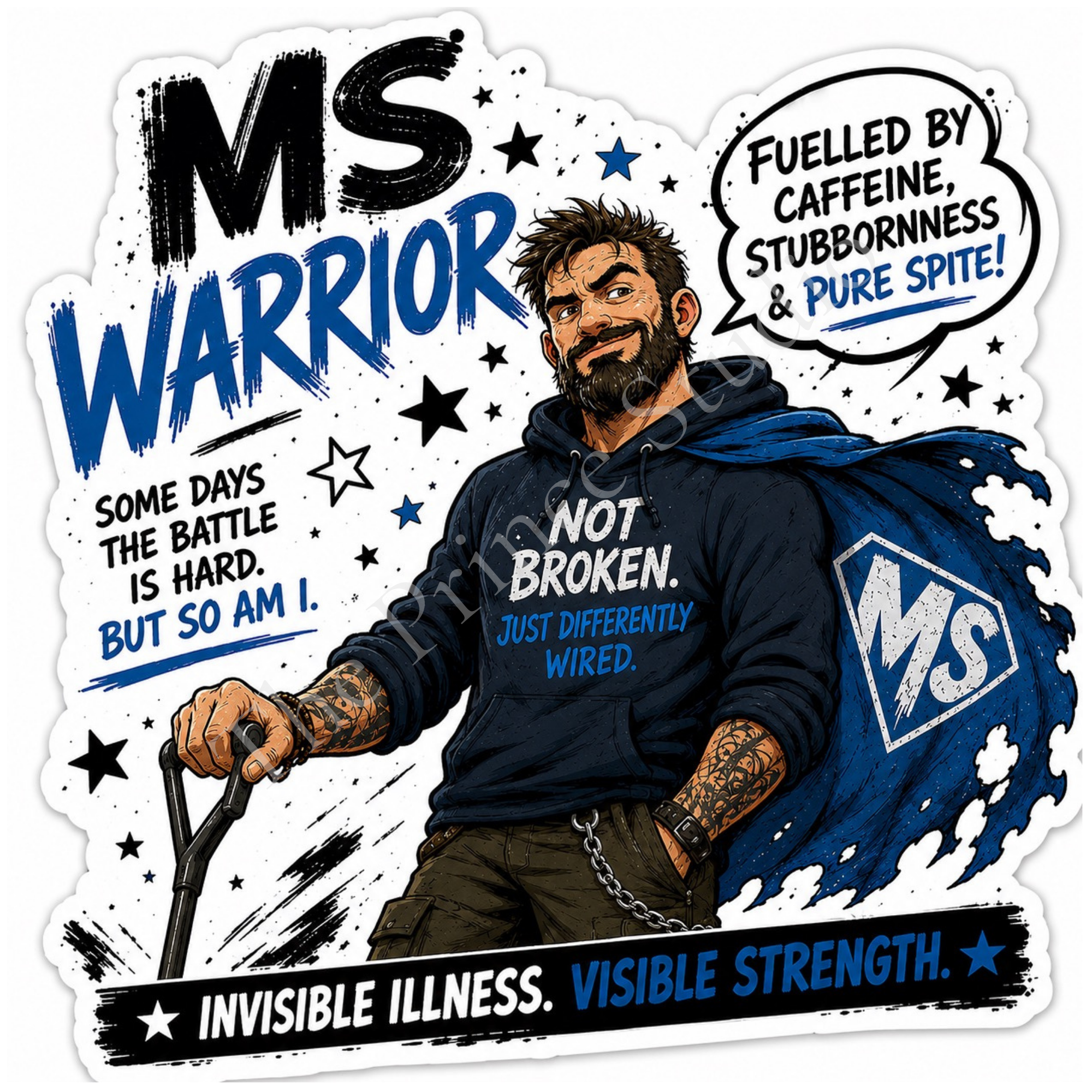 MS Warrior Sticker